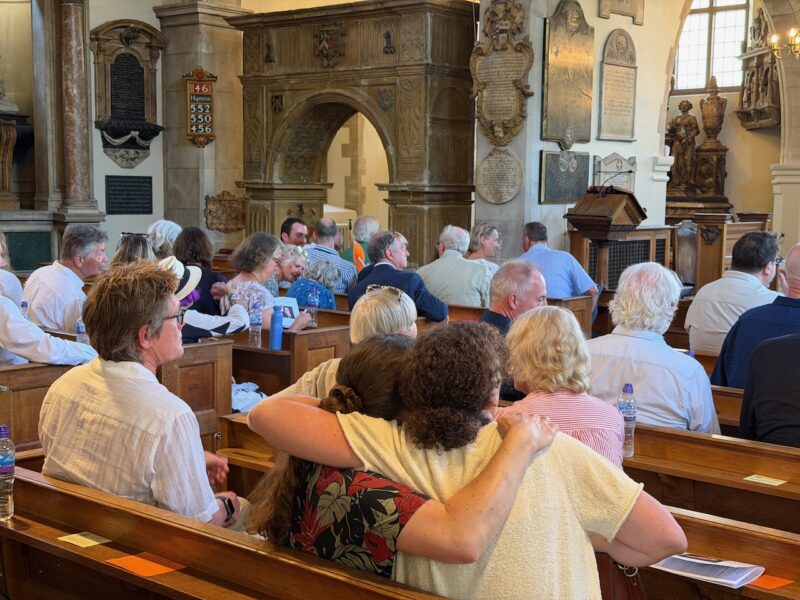 Celebrating the life of Minty Clinch at Chelsea Old Church, Wednesday 24th June 2026. Image © PlanetSKI.